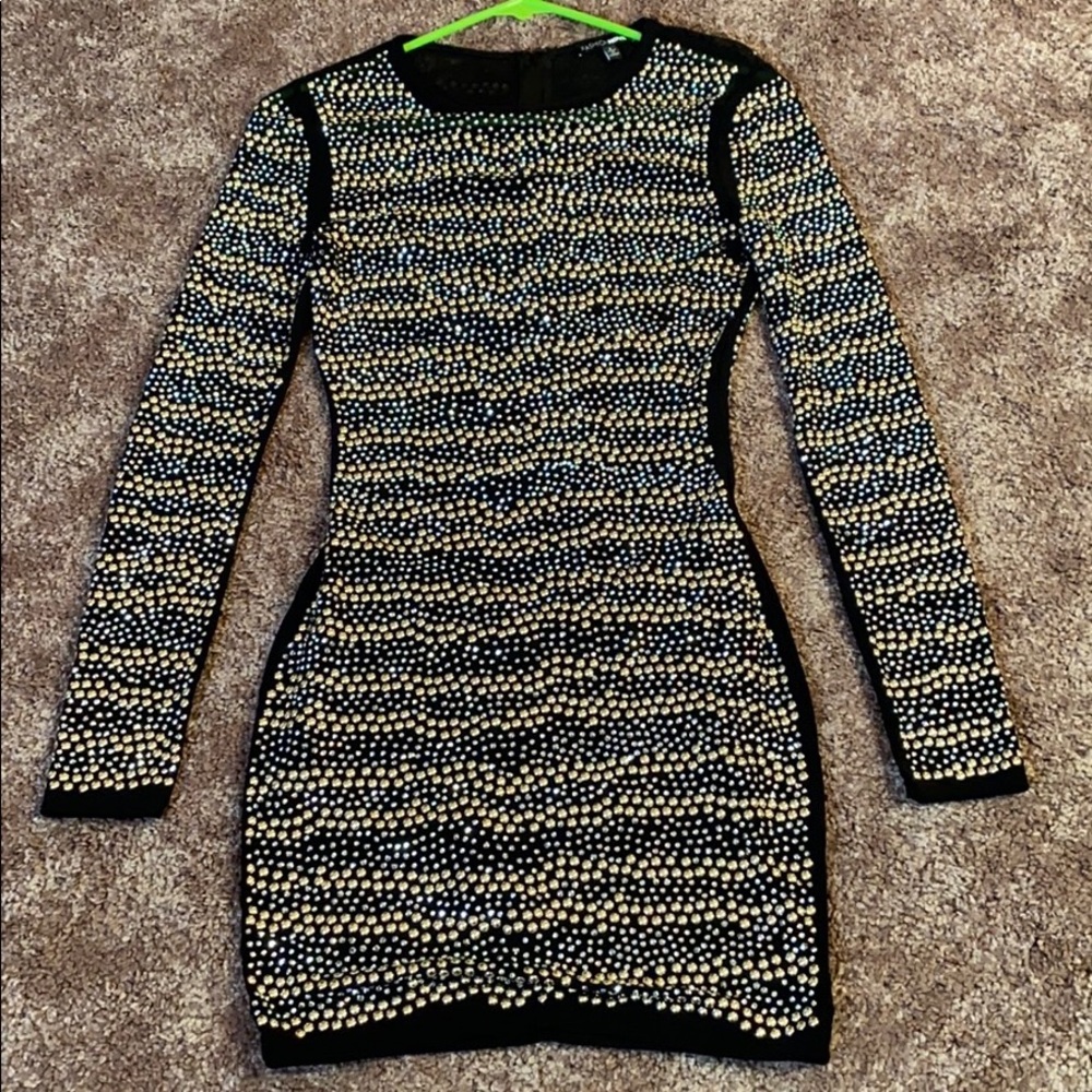 Studded Fashion Nova Luxe mini dress